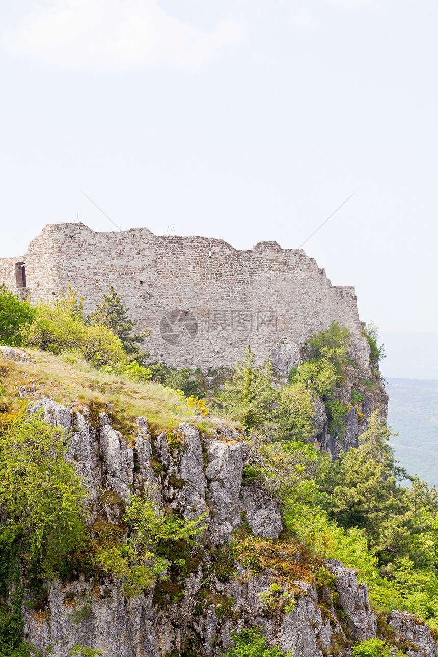 圣塞维洛城堡废墟墙壁堡垒建筑古堡垒石头遗产旅游文化图片