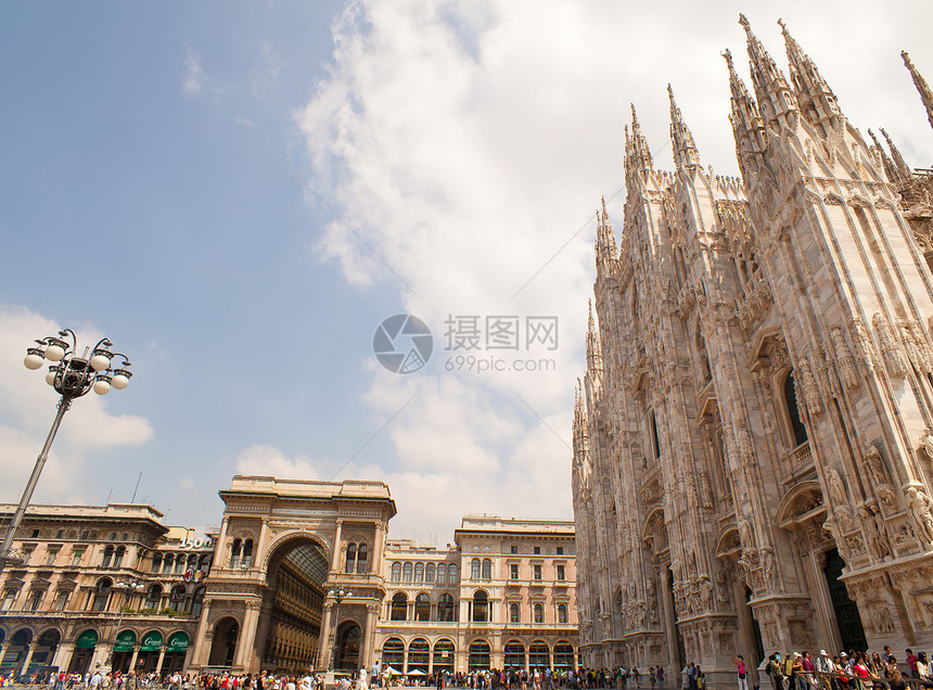 米兰大教堂教堂记忆资产纪念馆文化建筑学雕刻广场艺术城市图片