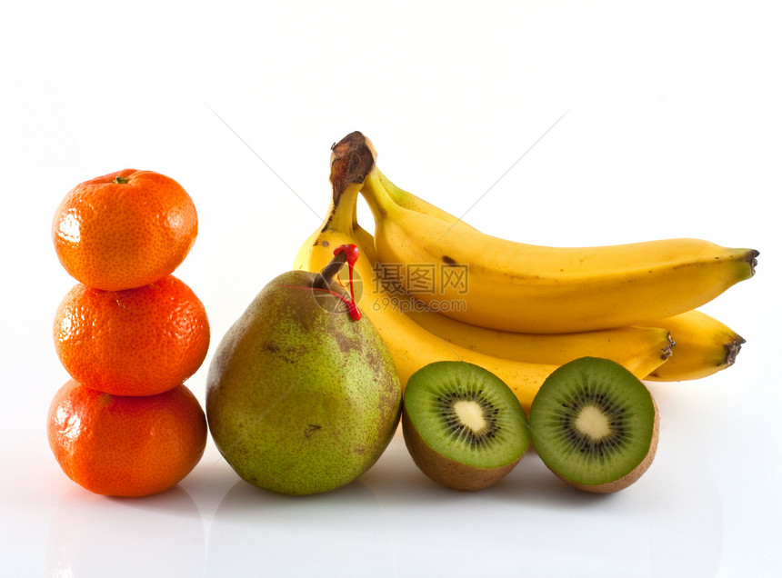 德卡纳梨 橘子和香蕉食物维生素时间饥饿生长异国用餐蔬菜水果精力图片
