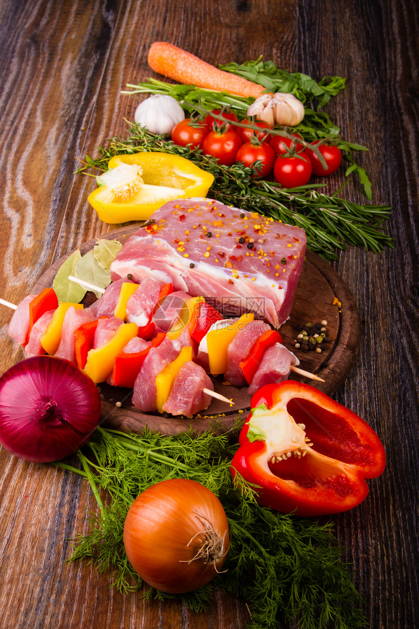 肉立方体饮食水果牛扒植物肌肉蔬菜胡椒调味品营养图片