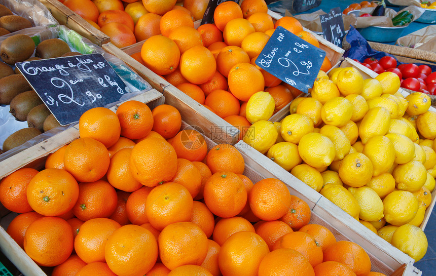 法国市场上的柑橘和柠檬 都上市了图片
