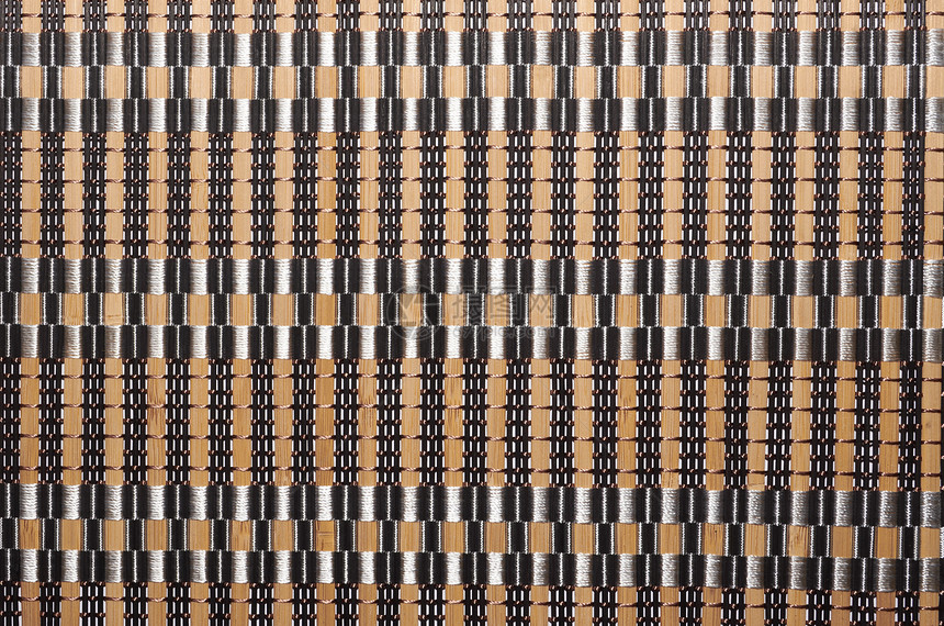 天然背景的竹布布布棕色力量厨房条纹柳条黄色桌布工厂绳索木头图片