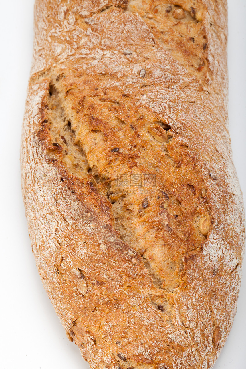 传统烤熟面包的大型小面包植物乡村饮食美食脆皮粮食静物燕麦纤维小麦图片