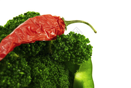 绿胡椒和辣椒绿色食物蔬菜美食活力健康盘子胡椒背景图片