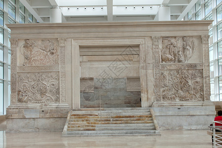罗马  和平祭坛 奥古斯都和平祭坛艺术宽慰雕塑宗教纪念碑校园考古学帝国吸引力旅行老的高清图片素材