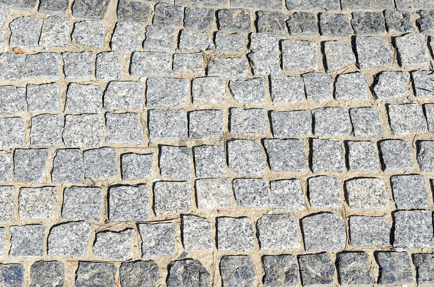 混布道路作为背景花岗岩驾驶卵石材料历史人行道阳光地面岩石马赛克图片