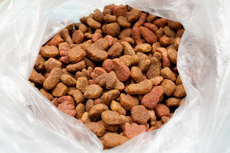 食物包装中的宠物食品背景图片