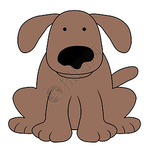 狗狗插图卡通片动物棕色犬类小狗停留哺乳动物夹子艺术漫画背景图片