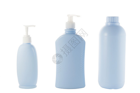 头发和皮肤护理瓶塑料包装洗发水商品化妆品背景图片