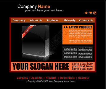 网站精华模板菜单商业白色插图橙子网络设计标签酒吧技术背景图片