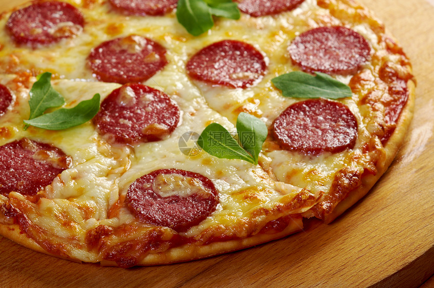 自己制造的披萨披萨辣椒脆皮圆圈午餐营养圆形食物小吃图片