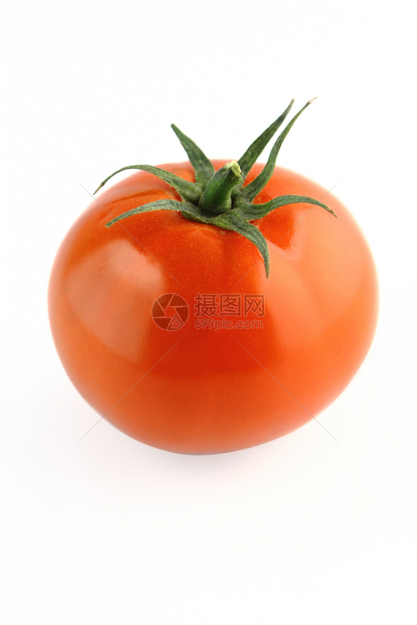 新鲜西红柿食物营养工作室蔬菜饮食水果红色绿色白色图片