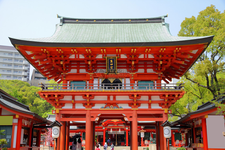 科比神道文化建筑神社地标红色宗教旅行建筑学旅游图片