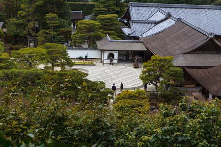 银阁寺临济寺庙高清图片