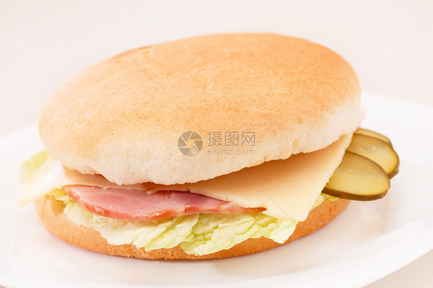 美味三明治火腿派对小吃盘子包子黄瓜食物洋葱图片