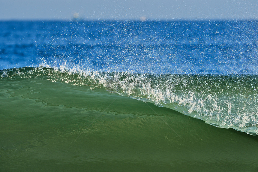 海洋波浪海浪支撑海滩蓝色冲浪水禽景点流动沿海海岸线图片