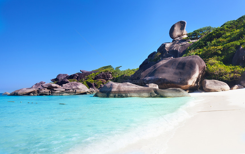 泰国西米兰海湾岩石异国石头群岛旅游旅行情调风景娱乐图片