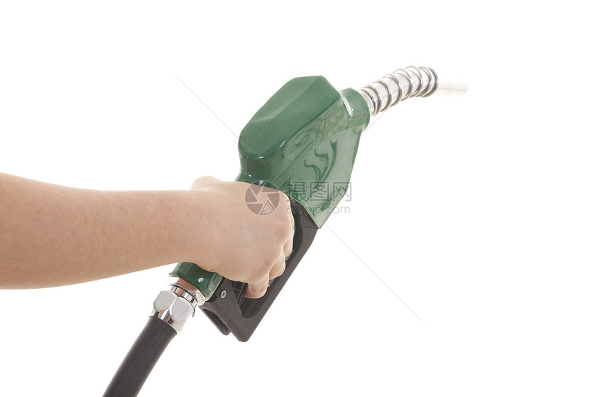 白色隔离的气体泵经济车站燃料环境金融汽油石油价格绘画喷嘴图片