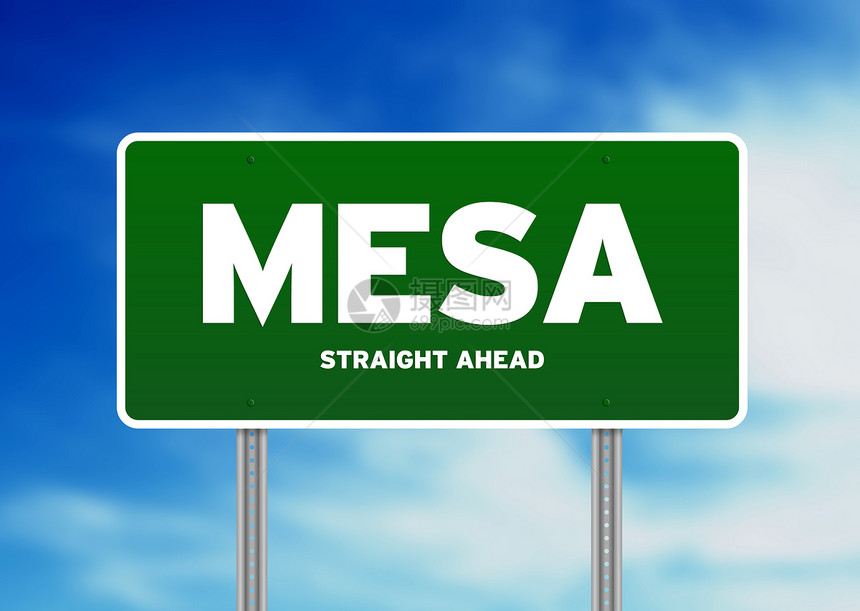Meesa公路标志图片