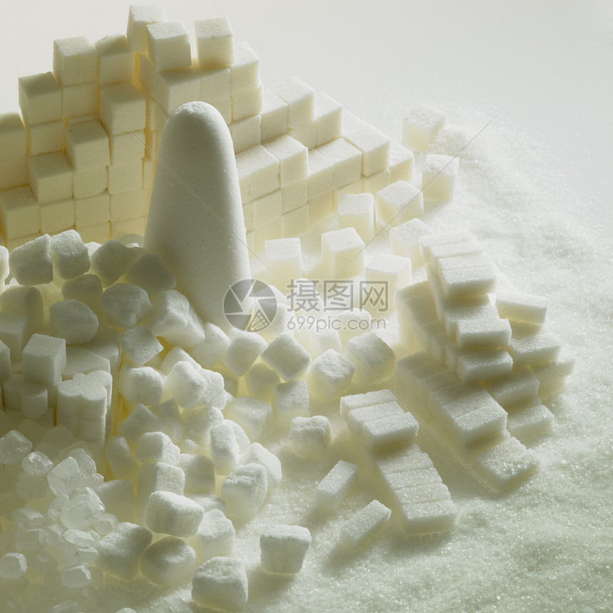 含糖尚可食糖块糖面包内饰白色食物肿块营养蔗糖静物食品图片