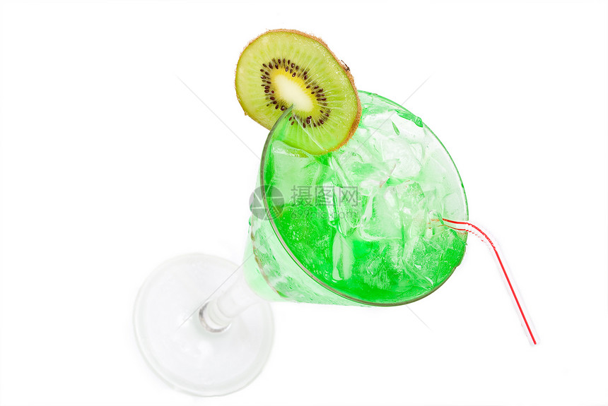 绿色鸡尾酒食物甜点烹饪活力草本植物液体果汁水果奇异果健康图片