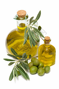 橄榄油黄色香料绿色水果橄榄成分生活营养背景图片