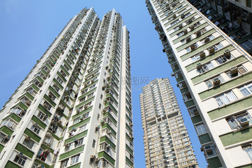 香港住房摩天大楼民众窗户建筑学住宅区住宅建筑物晴天财产居住图片