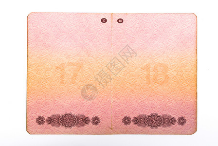 开放的俄罗斯护照文化红色身份文档国家法律卡片联邦背景图片