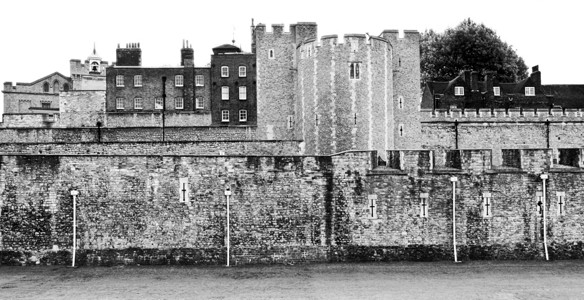 伦敦塔建筑学王国石头地牢城堡监狱背景图片