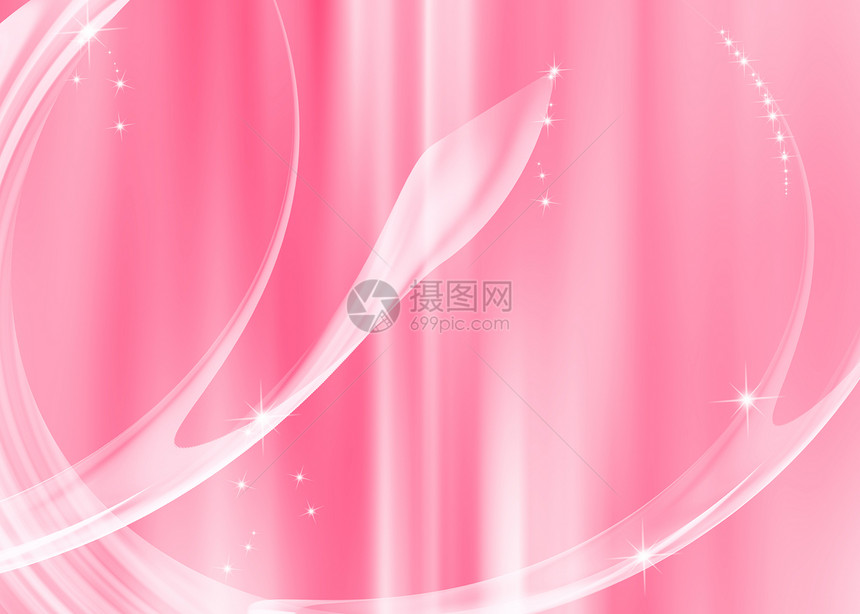 粉红背景的抽象曲线墙纸运动波浪状魔法粉色创造力标签框架闪光刷子图片