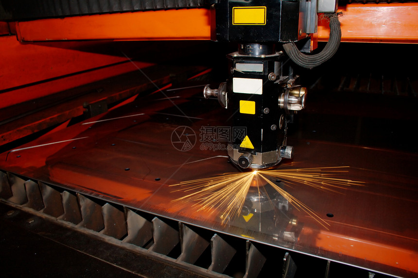 工业激光机器行动工作科学输送带凸轮燃烧制造业点燃数控图片