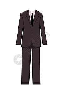 男性商业服 设计要素插图袖口商业工作正装仪式夹克老板裤子领带背景图片