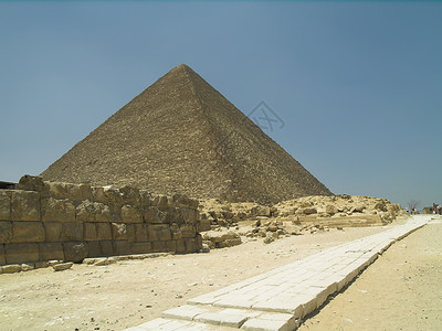 Giza金字塔附近反犹公路背景图片