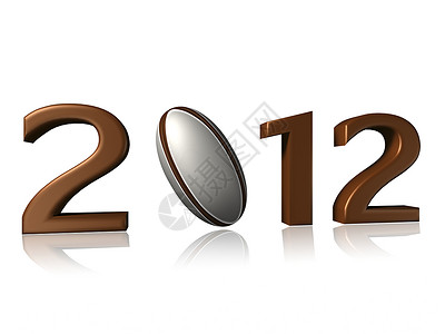 2012年白背景橄榄球设计背景图片