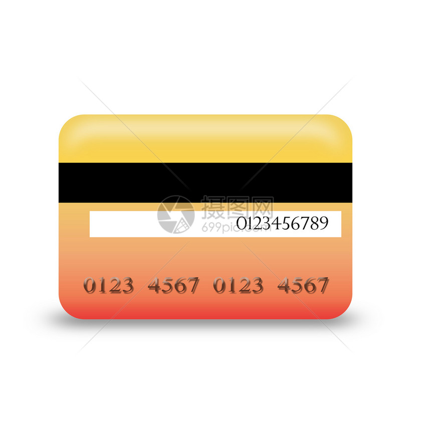 信用卡货币安全银行商业艺术塑料贷款数字签证蓝色图片