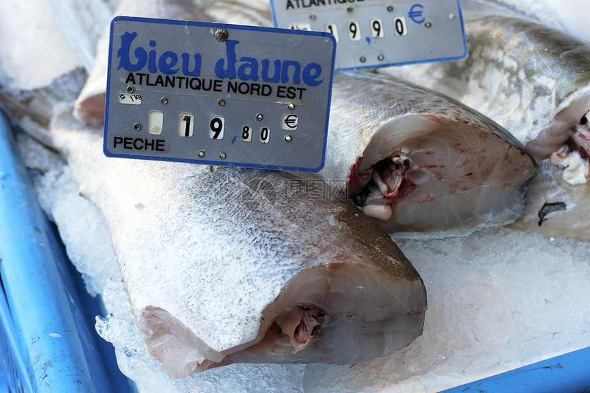 鱼类市场渔夫摊位零售钓鱼销售量食物店铺对虾尾巴团体图片