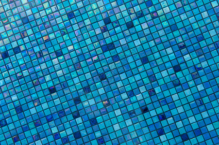 池底蓝玻璃砖背景图片