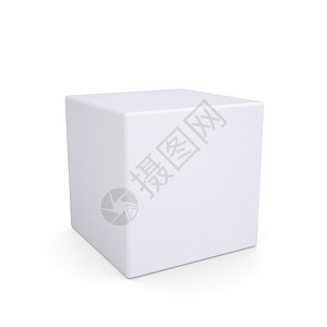 带四边角的白色立方体正方形包装长方形商品贮存纸板办公室身份阴影高光背景图片