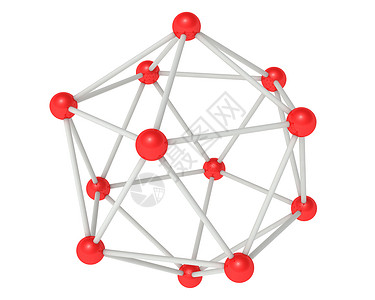 化学连接白色团体电脑网络细胞组织原子建造红色化学品背景图片