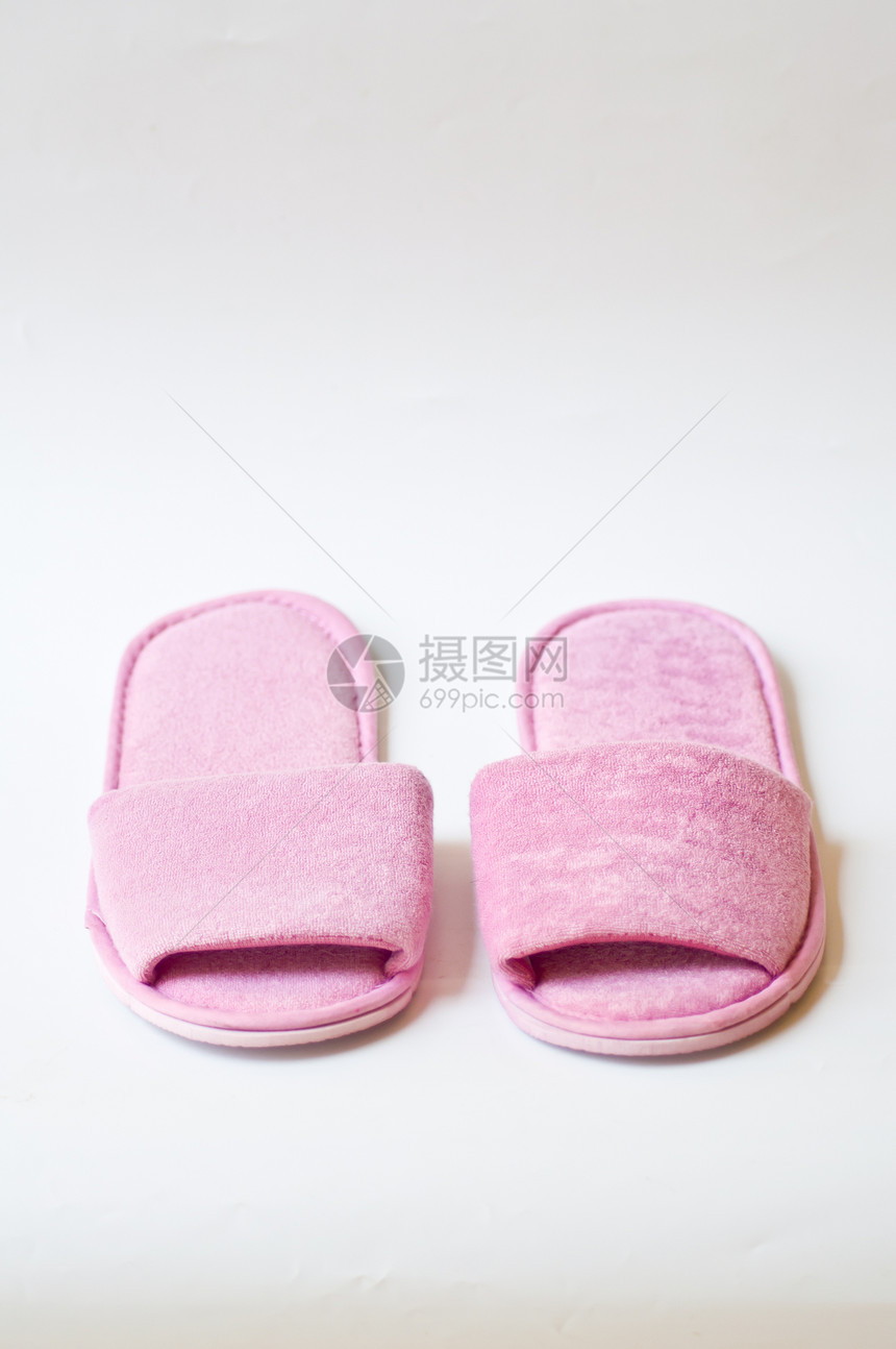 紫色拖鞋纺织品白色时尚房子材料鞋类便利图片