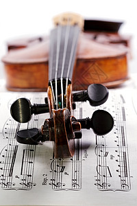 老小提琴概念想法古董文艺古典音乐会剧场舞台娱乐文化音符背景图片