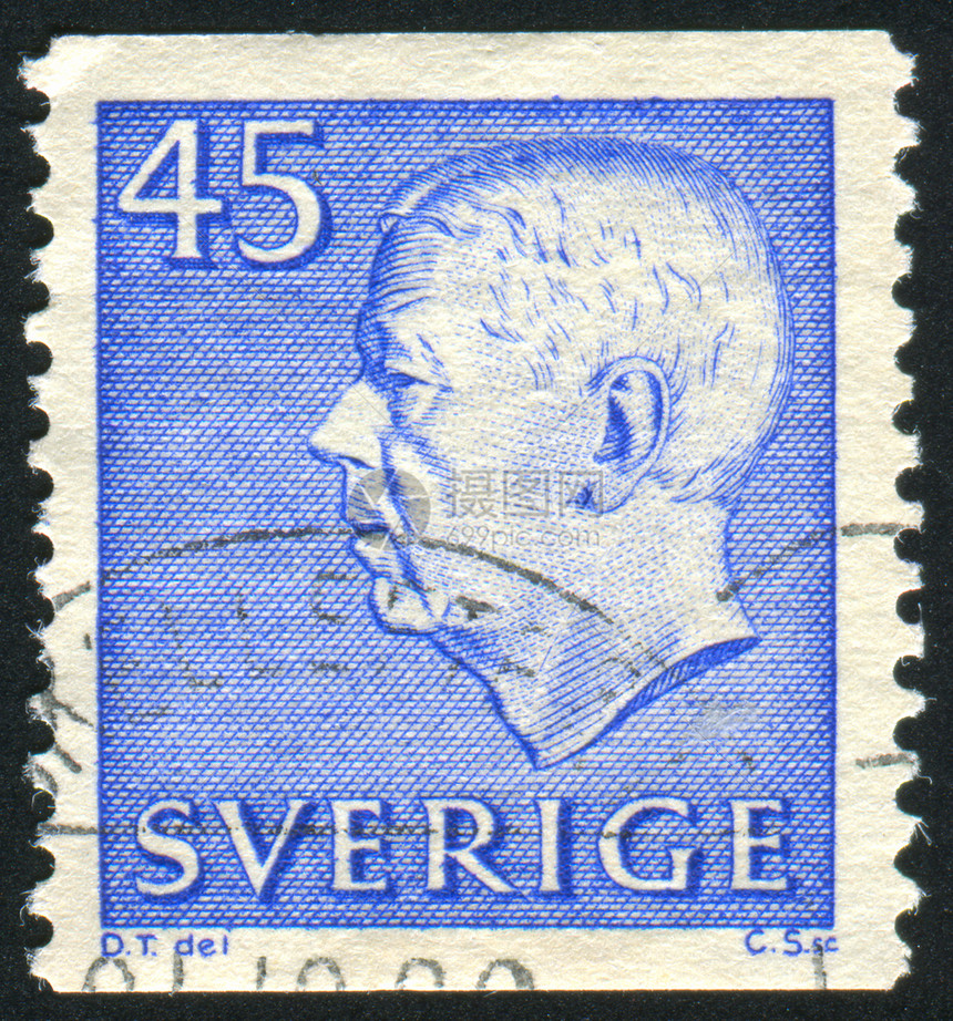 Gustaf VI 阿道夫头发男性邮件集邮信封古董海豹成人邮票邮戳图片