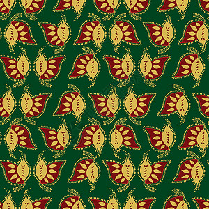 Paisley 色彩多彩的无缝模式墙纸金子绿色布料创造力蝴蝶叶子织物纺织品黄色背景图片