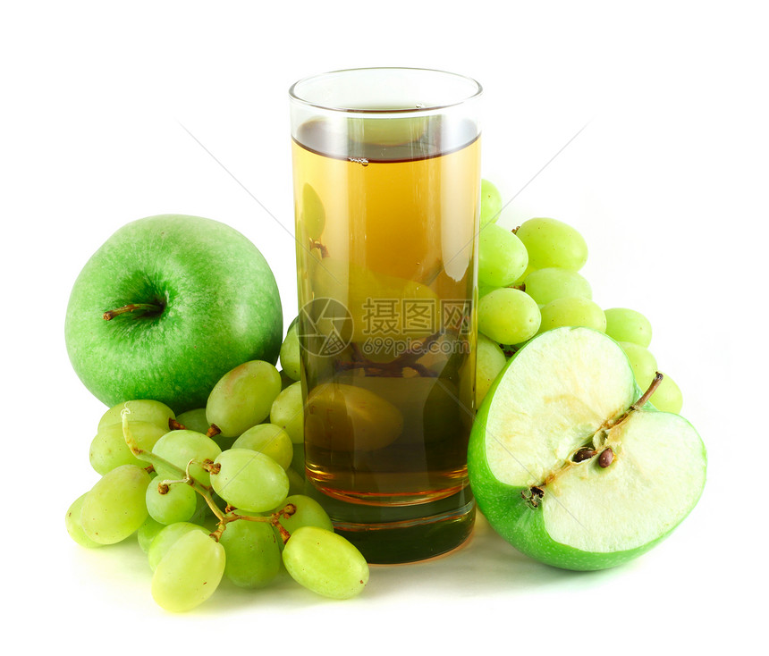 苹果和葡萄汁用苹果和葡萄液体酒精水果果汁营养收成饮食玻璃食物饮料图片