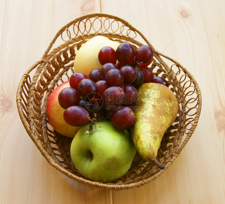 以水果为篮子维生素饮食食物收成花园图片