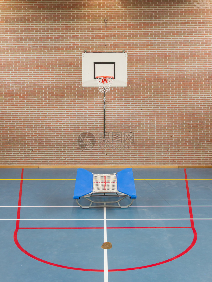 学校体育馆内部线条地面入口大厅看台健身房篮子教育挑战跳板图片