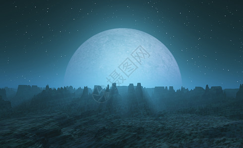 月出风景顶峰天空山脉环境天堂插图白色空气星星背景图片
