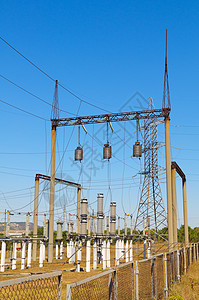 输电线路线路电力技术电压植物高压金属活力电源线传播塔高清图片素材