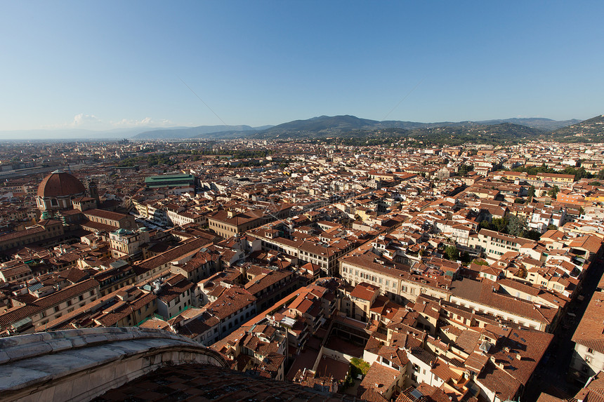 佛罗伦萨的观景圆顶地标天炉城市场景教会建筑学大教堂全景图片