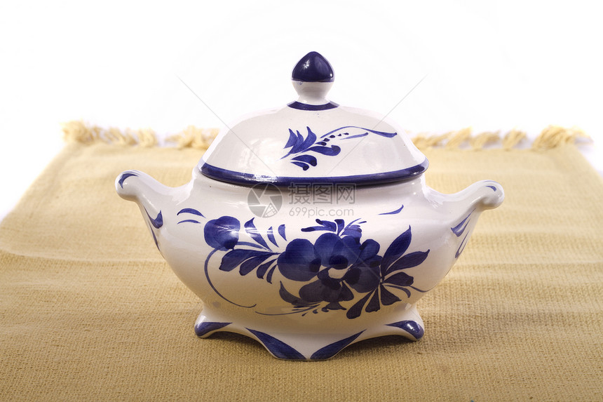 茶茶壶祖母制品棕色白色杯子装饰品工作室陶瓷早餐厨具图片